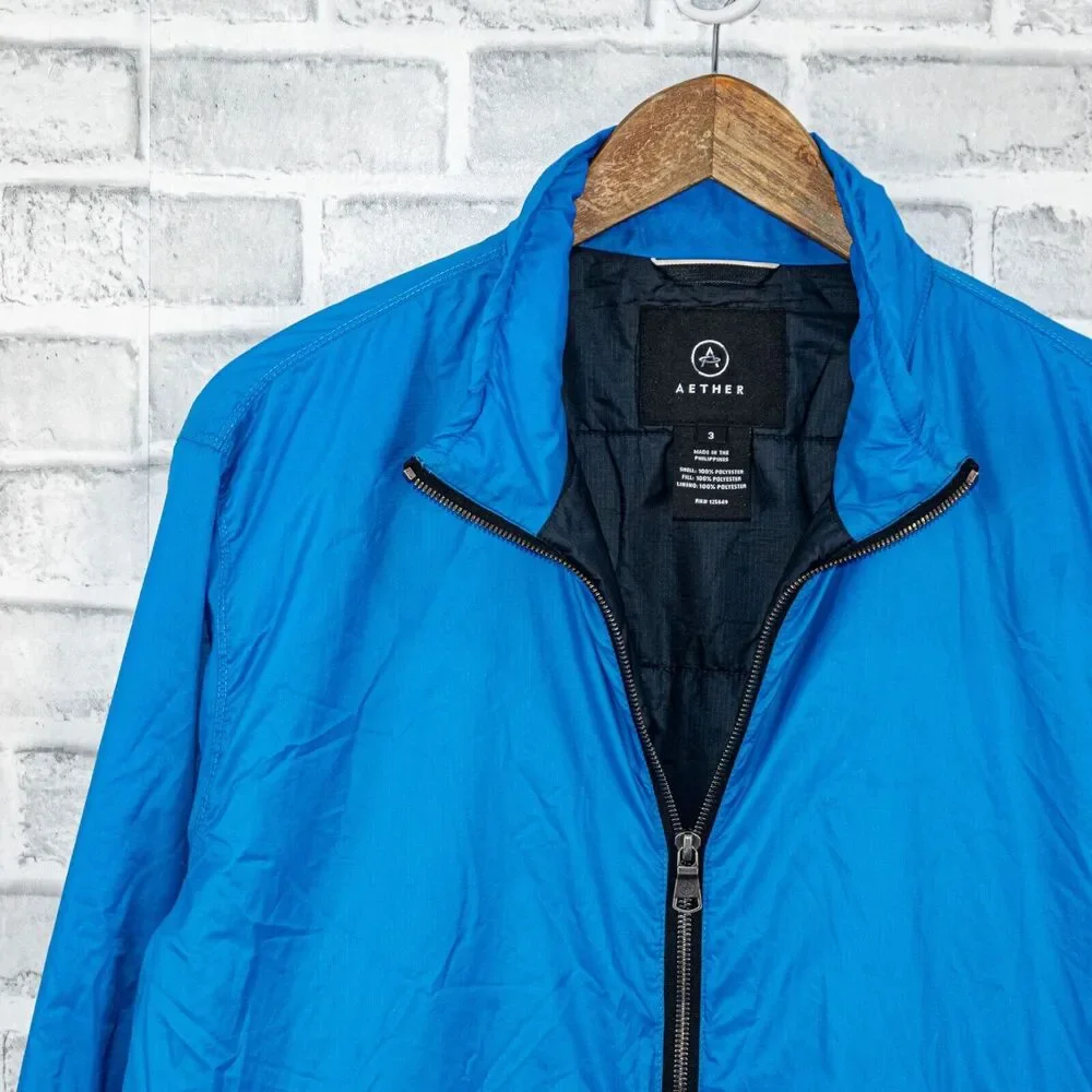 AETHER Packable Shelter Jacket insulated quilted blue 3 / Large